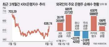 2차전지 패닉 속…외국인, 은행주로 대피 중