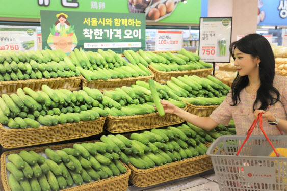 서울시, '물가 안정' 두 번째 프로젝트…오이 38% 할인해 공급