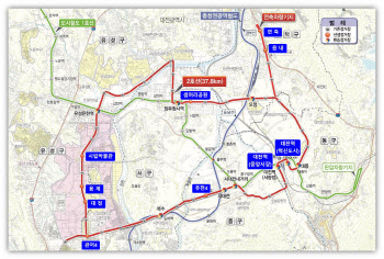 대전 도시철도 2호선 트램, 내년 착공…총사업비 1.4조