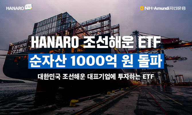 NH아문디운용, HANARO 조선해운 ETF 순자산 1천억원 돌파