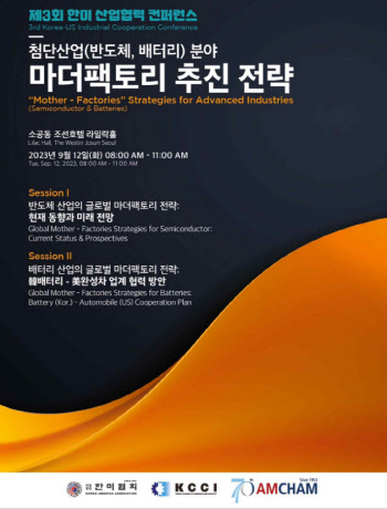 대한상의, 12일 韓美 산업협력 컨퍼런스 개최…반도체전략 논의