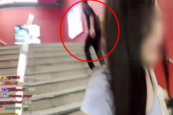 홍콩 라이브 방송 중 韓여성 성추행 피해...강제 키스 시도