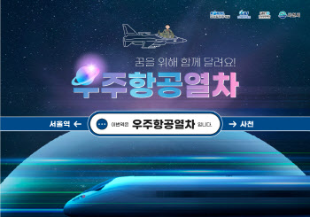 코레일관광개발 ‘우주항공열차’ 14일 출시…'"과학 꿈나무' 모여라"