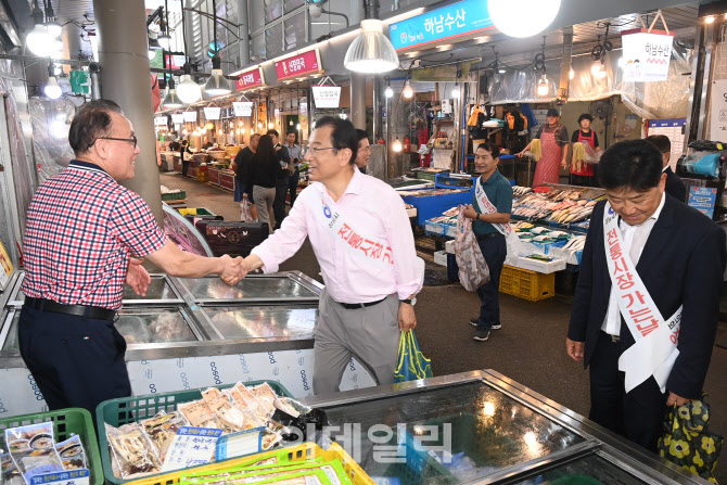 이현재 하남시장, 기업인들과 전통시장서 추석 장보기