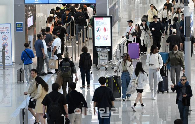[포토]추석 앞두고 인파로 붐비는 인천공항
