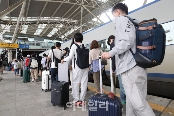 [포토]추석 연휴 마지막 날, 귀경길