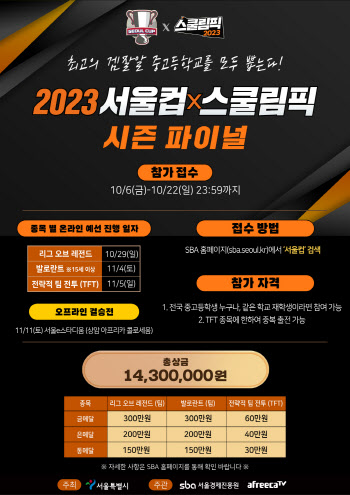 아프리카TV, ‘2023 서울컵X스쿨림픽’ 파이널 개최