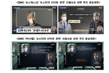 ‘뉴스타파’ 인용보도 MBC·‘대장동 수사기록’ JTBC에 과징금