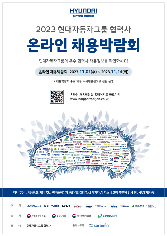 현대자동차그룹, 협력사 온라인 채용박람회 개최
