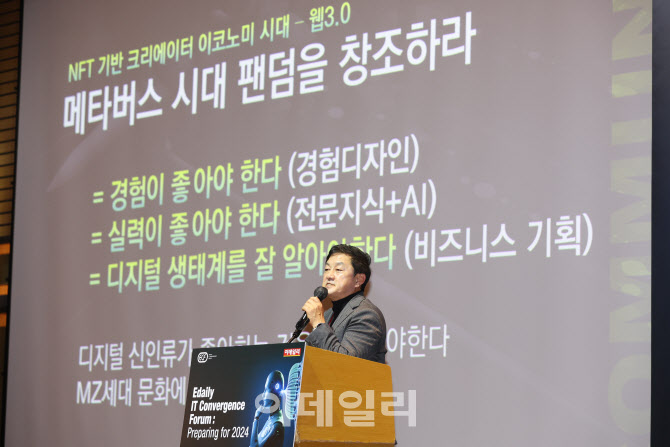 [포토]최재붕 교수, '메타버스 시대 팬덤을 창조하라'