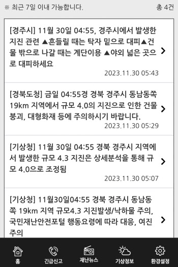 지진 34분 뒤 “주의하세요”…경북도·경주시 뒤늦게 재난문자