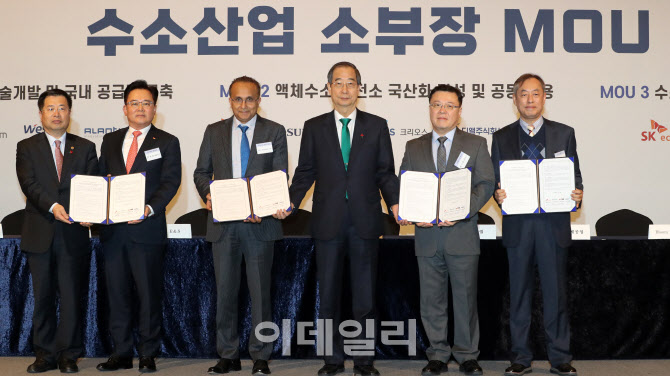 [포토]수소연료전지 부품 국산화 및 글로벌 진출 MOU 체결식