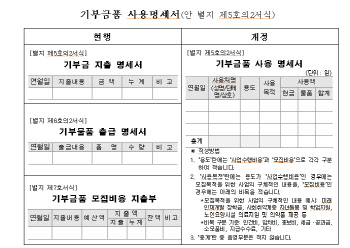 기부금품, 상세 사용 내역까지 투명하게 공개한다