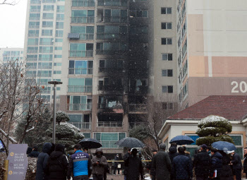 성탄절 도봉구 아파트 화재…어린 두 아이 지키고 父는 숨져