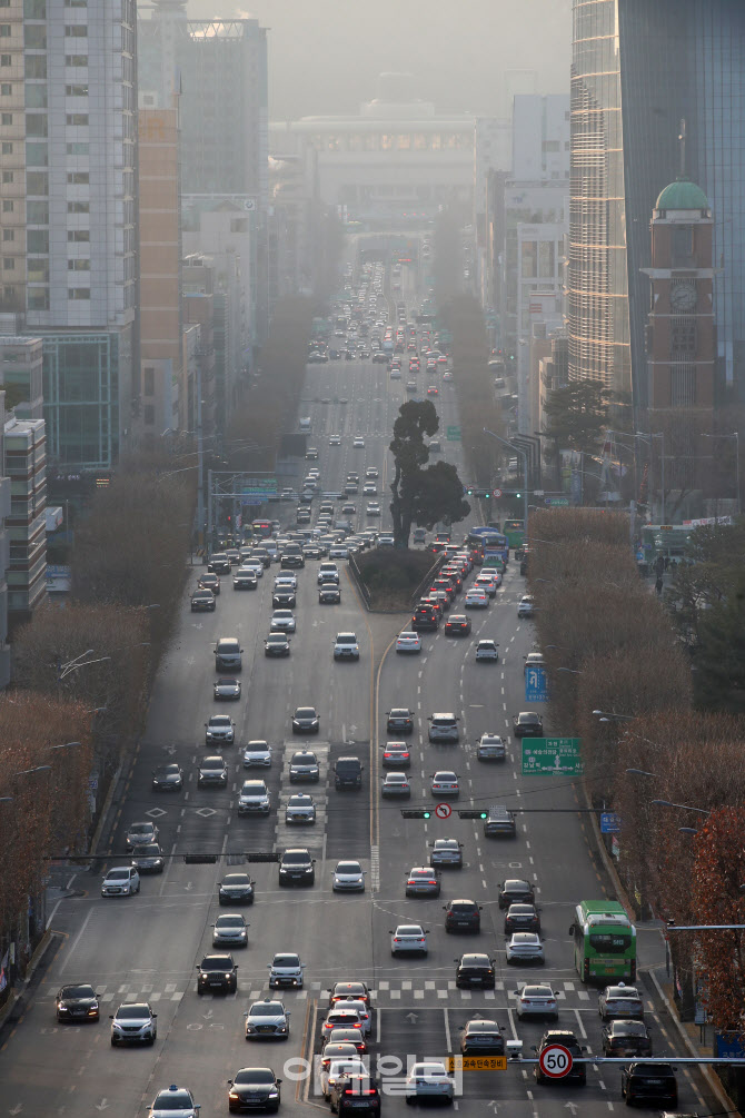 [포토] '나쁨' 수준 미세먼지