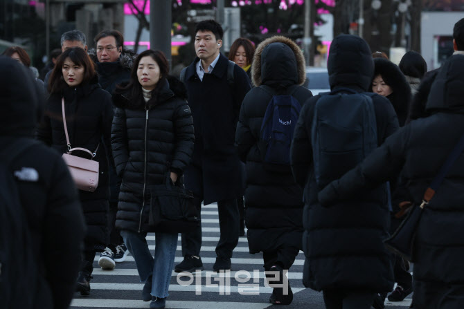 [포토]출근길 기온 뚝