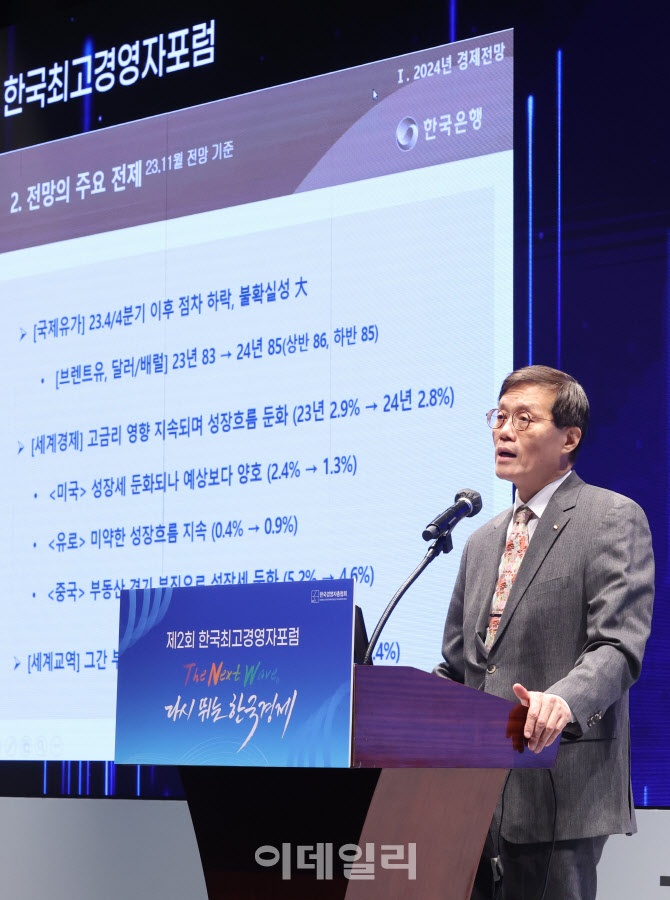 [포토]국내경제 전망하는 이창용 한국은행 총재