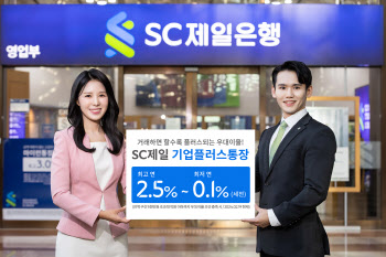 SC제일은행, 법인 전용 ‘기업플러스통장’ 출시…최고 2.5%