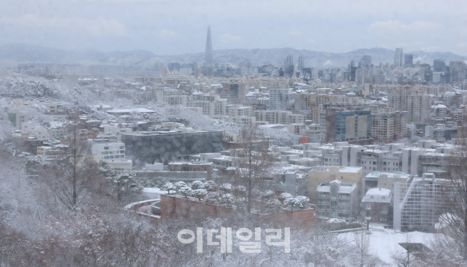 [포토]하얗게 변한 서울