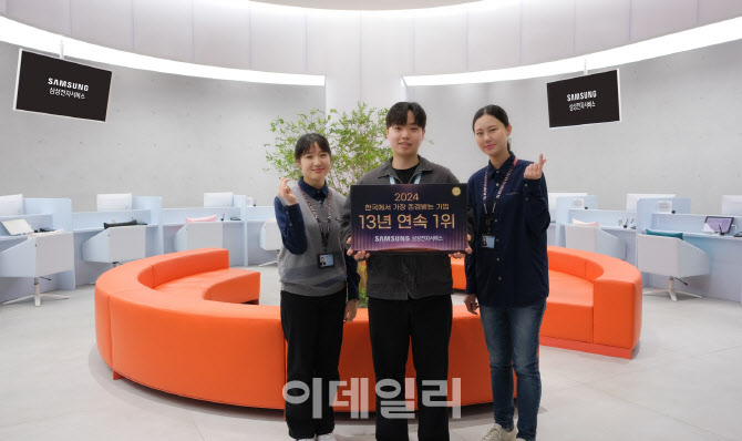삼성전자서비스, '韓서 가장 존경받는 기업' 13년 연속 1위
