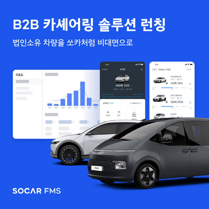 "법인차량도 앱으로 예약·취소" 쏘카, 기업용 카셰어링 솔루션 출시