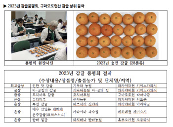 "어디 귤·토마토가 맛있나"…日서 열리는 '야채·과일 선수권'