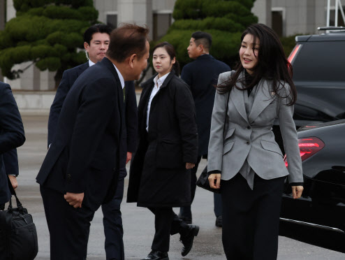 김건희 여사, 지난 5일 총선 사전투표