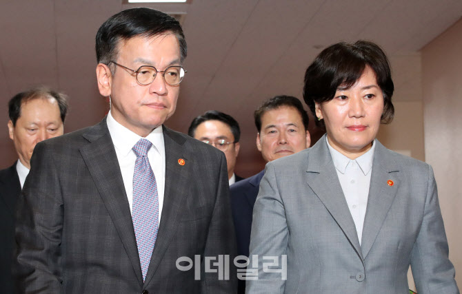 [포토]국무회의 입장하는 최상목 부총리-송미령 장관