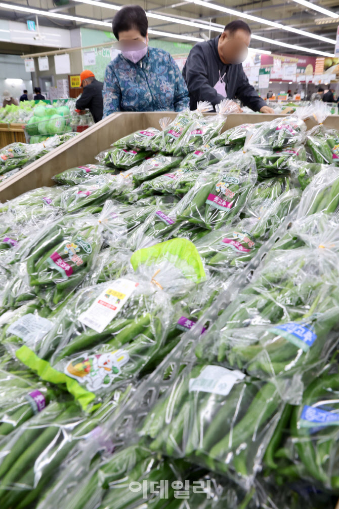 [포토]먹거리 물가 '들썩들썩'…과일·채소값 상승 주요국 중 1위