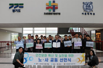 융기원 노사, 안전문화 확산·실천 '한 목소리'