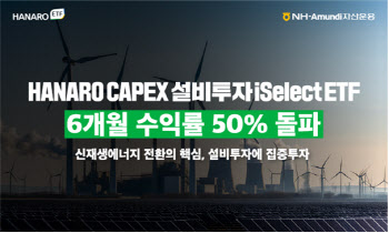 ‘HANARO CAPEX설비투자 ETF’, 6개월 수익률 50% 돌파