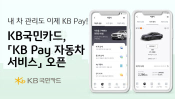 KB국민카드, KB Pay 자동차 서비스 오픈