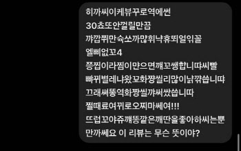 “화쨩씰 냙꺆씀 뺘뀌별레” 한국인만 아는 리뷰, 챗GPT도 해석