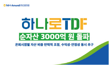 NH-아문디운용, ‘하나로 TDF’ 순자산 3000억 돌파