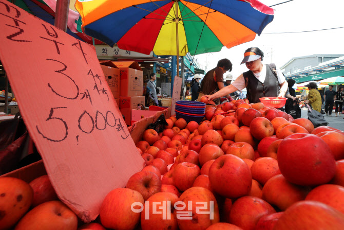 [포토]소비자물가 인상 두달 연속 둔화, 과일값 고공행진 이어져