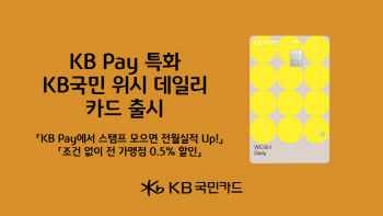 KB국민카드, 'KB국민 위시 데일리 카드' 출시