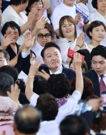 尹대통령 지지율 26%…20%대 박스권