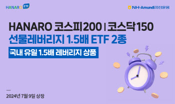 NH아문디운용, 코스피200·코스닥150 1.5배 레버리지 ETF 상장
