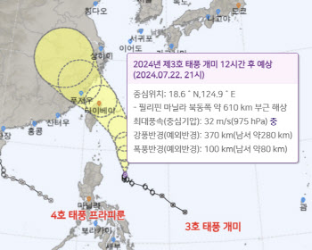 '태풍 개미', 정체전선 끌어올려…폭우 이후엔 찜통더위