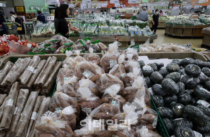 [포토]"장바구니에 찾아온 장마"..채솟값 '들썩'