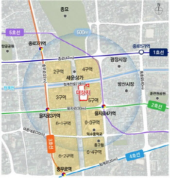 대신자산운용 '세운5-1·3구역 오피스' 펀드로 선매입