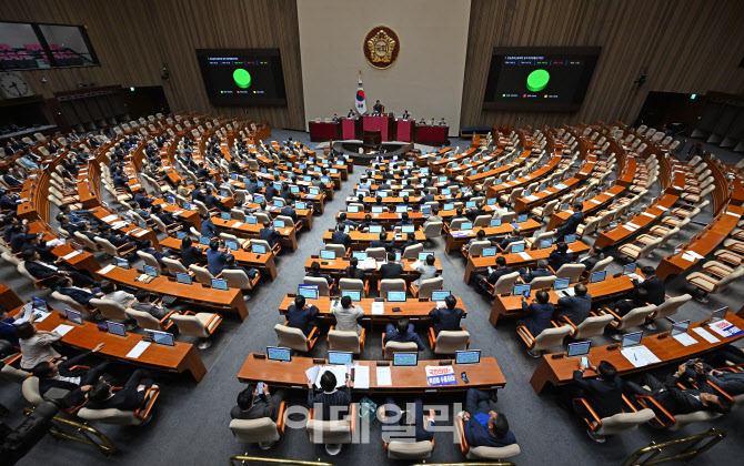 [포토]국회 방송문화진흥회법(방문진법) 통과