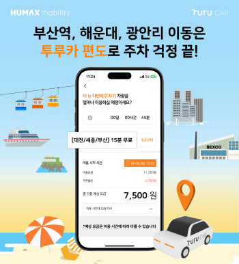 휴맥스모빌리티, 8월 부산 '투루카 편도 쿠폰' 제공