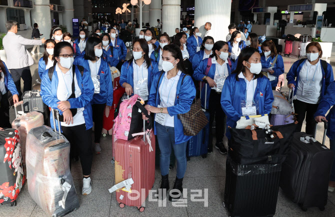 [포토]한국 온 필리핀 이모님들