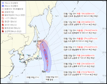 5호 태풍 ‘마리아’ 북상 중…한반도 영향은?