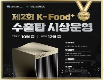 농식품부, 수출 우수기업 시상…'제2회 K-Food+ 수출탑'