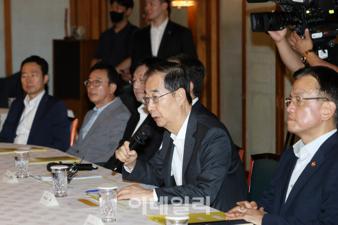 [포토]고위당정협의회 주재하는 한덕수 총리