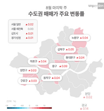 12주째 오른 수도권 아파트값…명절 앞두고 상승폭은 ’축소’[부동산 라운지]