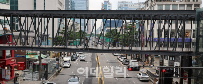 [포토]"있으나 마나" 박원순의 '세운상가 공중 보행로'철거