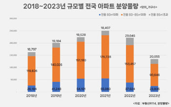 "신축 소형 찾기 힘드네"…작년 분양 물량 13년만 최저